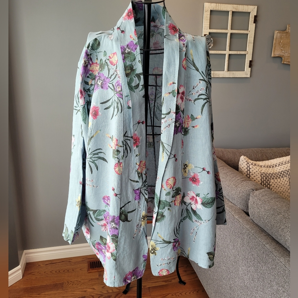 (1X)Linen Jacket  NWOT